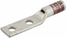 Grounding Lug #2 AWG, Double Hole, 1/4 Inch ID, 5/8 Inch Spacing, 25 Pack