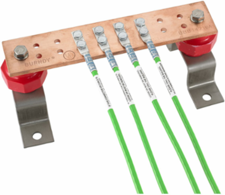 Grounding Lug #3/0 AWG Double Hole 1/4 Inch ID Spaced 3/4 Inch, 10 Pack