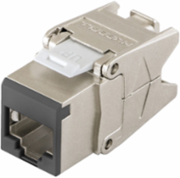 Category 6A Shielded RJ-45 Jack, Cobra-Lock™ Termination, Black