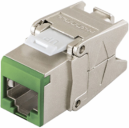 Category 6A Shielded Jack RJ-45, Size 0.87 x 0.67 x 1.39 Inch, Cobra-Lock Termination