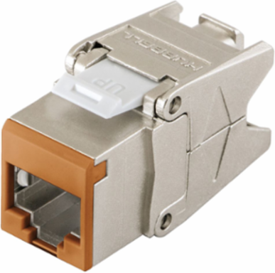 Category 6 Shielded Jack with Cobra-Lock™ Termination, 0.87 x 0.67 x 1.39 Inch