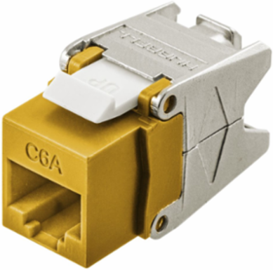 Category 6A Modular Jack with Cobra-Lock™ Termination, 0.87 Inch x 0.67 Inch x 1.39 Inch