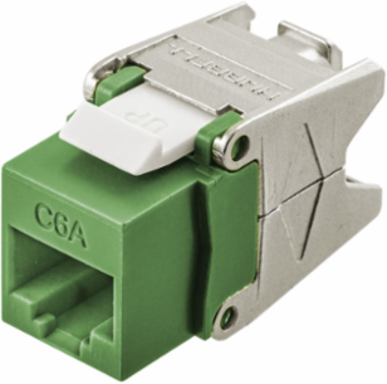 Category 6A Jack Cobra-Lock™ Termination, 0.87 x 0.67 x 1.39 Inch