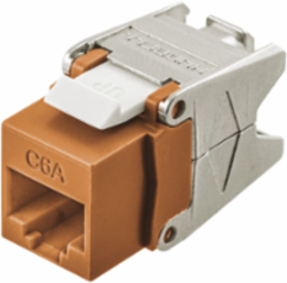 Category 6A RJ-45 Jack with Cobra-Lock™ Termination, Size 0.87 x 0.67 x 1.39 Inch