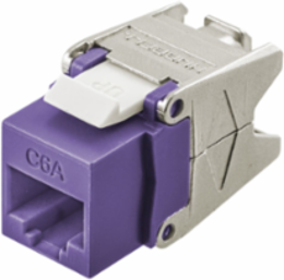 Category 6A RJ-45 Jack with Cobra-Lock™ Termination, 0.87 x 0.67 x 1.39 Inch