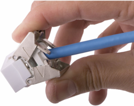 Category 6A Jack, Cobra-Lock™ Termination, 0.87 x 0.67 x 1.39 Inch