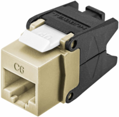 Category 6 Jack Modular with Cobra-Lock™ Termination, 0.87 x 0.67 x 1.39 Inch