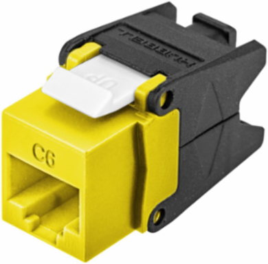 Category 6 Jack with Cobra-Lock™ Termination, 0.87 x 0.67 x 1.39 Inch
