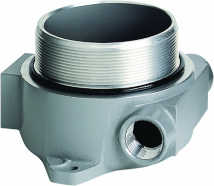 Compact Round Instrument Enclosure 7.5 Inch x 5.75 Inch x 4.25 Inch, Explosion Proof, Cast Aluminum