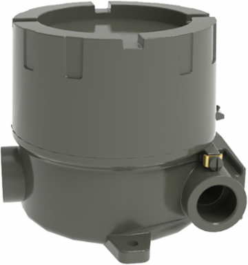 Compact 4-1/4 Inch ID Round Body Instrument Enclosure, Copper-free Aluminum, IP66