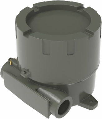 Compact 4-1/4 Inch ID Round Body Instrument Enclosure, Copper-free Aluminum, IP66