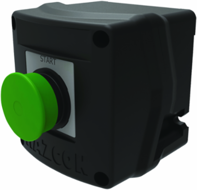 Maintained Contact Push Button E-Stop, M20, 1 Amp, Wall Mount, Plastic