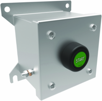 Momentary Push Button Control Station, Stainless Steel, 3/4 Inch Hub, 20A