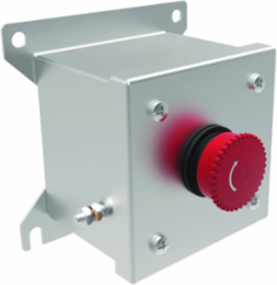 Maintained Contact E-Stop Push Button - 3/4 Inch Hub, Stainless Steel, 20 A