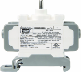 Factory Sealed Contact Block 20A N.O. Din Rail Mount, 24-690 AC/DC V