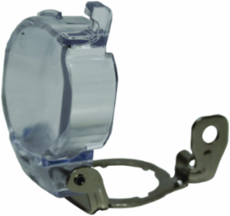 Momentary Mushroom Push Button Selector Switch with Plastic Flip Cover Lockout
