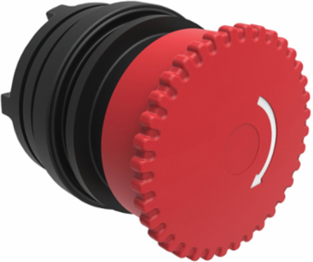 Maintained Mushroom Push Button, Twist Release, Red, Nema 4X