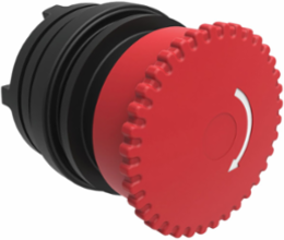 Maintained Mushroom Push Button, Twist Release, Red, Nema 4X