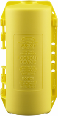 PLUGOUT Lockout Device 12.5 Inch x 6.31 Inch x 5 Inch Yellow