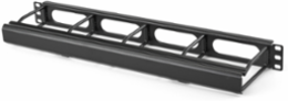 Horizontal Cable Management, 1-Unit, 7 Inch Extension, Black