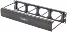 Horizontal Cable Management 2-Unit 7 Inch Extension with Cover, Black