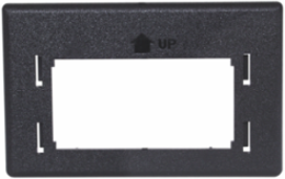 Black Furniture Plate Reducing Adapter 2.982 Inch x 1.882 Inch