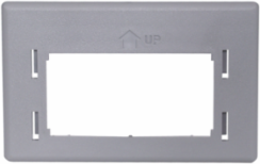 Reducing Adapter for Herman Miller Furniture, Gray, 2.982 Inch x 1.882 Inch