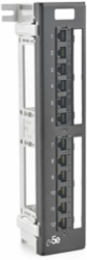 Cat 5e Patch Panel 12-Port Surface Mount, Black
