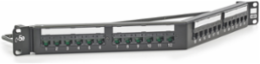 Patch Panel Cat5E 24-Port Universal Wiring Angled 6.88 Inch Width