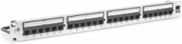Cat6 24-Port Patch Panel Universal Wiring White