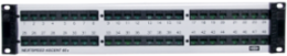 48-Port Cat6 Patch Panel, Universal Wiring, White, 4.5 Inch Width