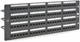 Cat6 Patch Panel 96-Port, 8.600 Inch Width, Black