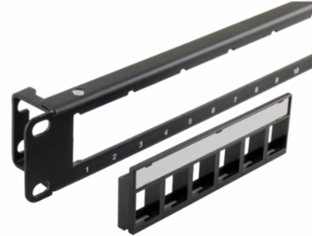24-Port Unloaded Patch Panel, 19 Inch Wide X 1.75 Inch High