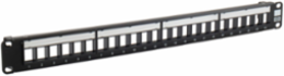 24-Port Unloaded Patch Panel, 19 Inch Wide X 1.75 Inch High