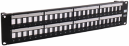 Unloaded Patch Panel, 48-Port, 19 Inch W x 3.50 Inch H