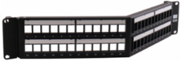 Angled 48-Port Jack, 19 Inch WX x 3.50 Inch H