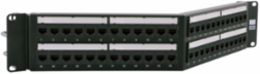Category 6A Jack Panel, 19x3.5 Inch, Cobra-Lock Termination, Power Coat Finish