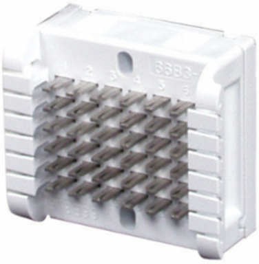 Modular 66B Block, 6-Pair Split, 2.4 Inch Width, Composite Material