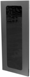 QUADCAB Solid Door Cabinet, 3' Height, Black, Steel Material, 24.2 Inch Width