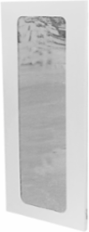 QUADCAB Solid Door Cabinet, 3' Height, White, 24.2 Inch Width, Steel