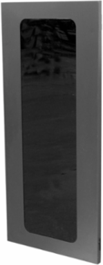 QUADCAB Window Door 4 Inch Height, Black, Steel Material