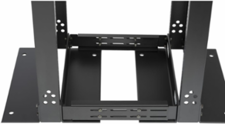 2 to 4 Post Extension Bracket Kit, Black, 24" to 36" Adjustable Depth