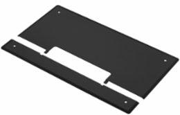 Black Wall Enclosure Replacement Cover, 5-Gang, Power/AV
