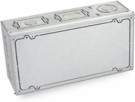 Wall Enclosure, 5-Gang, 2" Conduit Feed-Thru, White, cETLus Certified