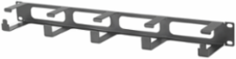 Horizontal Cable Management, S-Series,1-Unit, 3" Extension, Black