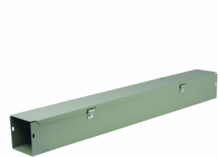 N1 Hinged Wireway - No Knockouts 8X8X48 Carbon Steel - Gray