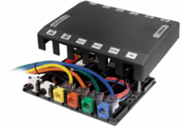 iStation Surface Mount Box, 12-Port, Black, High-Impact Thermoplastic