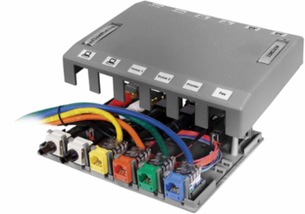 iStation Surface Mount Box, 12-Port, 7.700x11.100x8.900 Inch, Gray, Molded