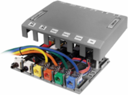 iStation Surface Mount Box, 12-Port, 7.700x11.100x8.900 Inch, Gray, Molded