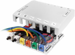 Surface Mount Box 12-Port, High-Impact Thermoplastic, 6.5 Inch Width